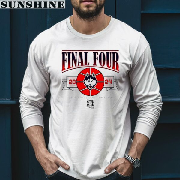Final Four UConn Huskies 2024 NCAA Mens Basketball Championship Shirt 5 long sleeve shirt