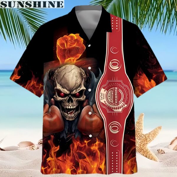 Fire Skull Boxing Hawaiian Shirt Aloha Tropical Summer Gift 2 hawaiian shirt