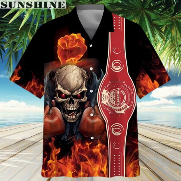 Fire Skull Boxing Hawaiian Shirt Aloha Tropical Summer Gift 3 Aloha shirt