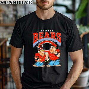 Flintstones Fred Barney Football Players Chicago Bears Shirt