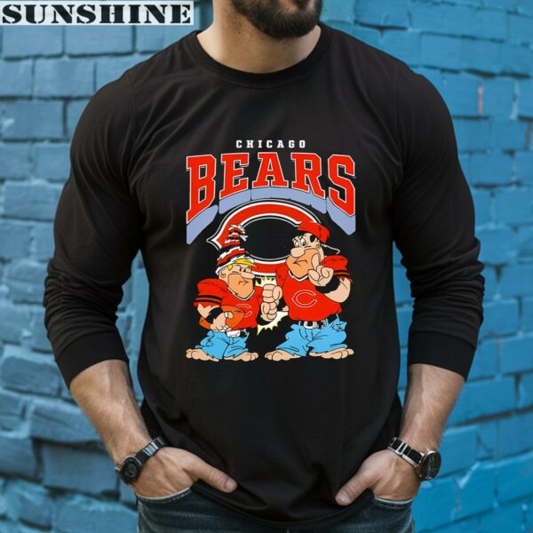 Flintstones Fred Barney Football Players Chicago Bears Shirt 5 long sleeve shirt