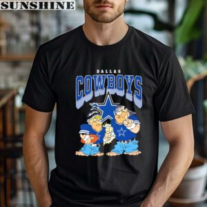 Flintstones Fred Barney Football Players Dallas Cowboys Shirt
