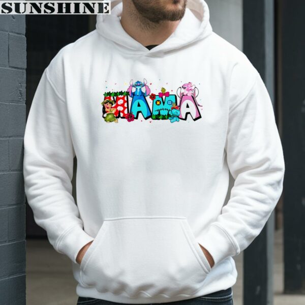 Floral Disney Stitch And Friends Mama Shirt 3 hoodie