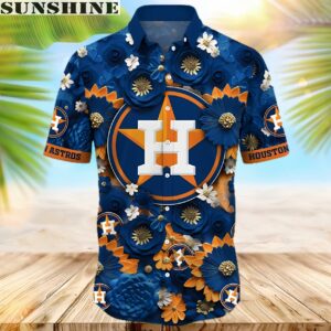 Flower Houston Astros Hawaiian Shirt MLB Gift