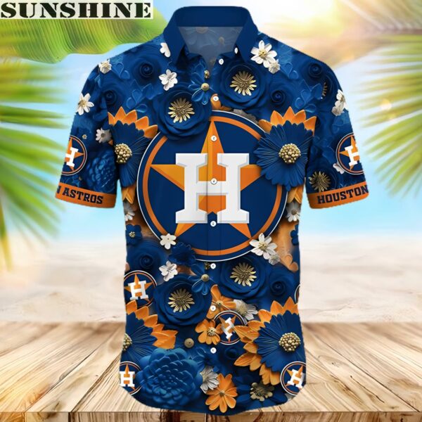 Flower Houston Astros Hawaiian Shirt MLB Gift