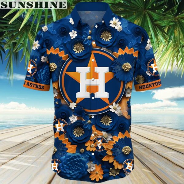 Flower Houston Astros Hawaiian Shirt MLB Gift 3 Aloha shirt