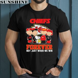 Football Snoopy Forever Not Just When We Win Kansas City Chiefs Shirt 1 men shirt