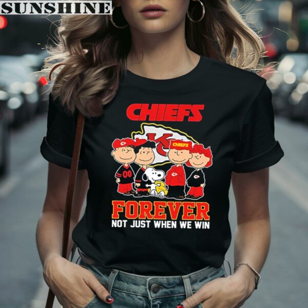 Football Snoopy Forever Not Just When We Win Kansas City Chiefs Shirt 2 women shirt