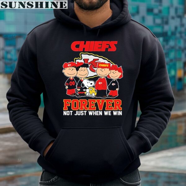 Football Snoopy Forever Not Just When We Win Kansas City Chiefs Shirt 4 hoodie