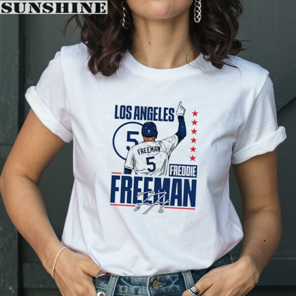 Freddie Freeman Baseball Player MLB Dodgers Signature Shirt 2 women shirt