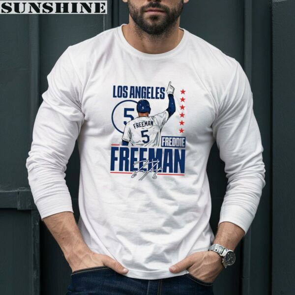 Freddie Freeman Baseball Player MLB Dodgers Signature Shirt 5 Long Sleeve shirt