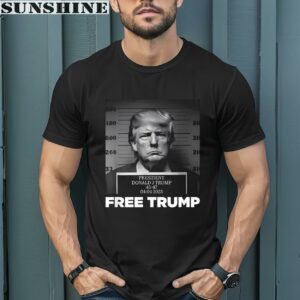 Free Donald Trump Mugshot Shirt
