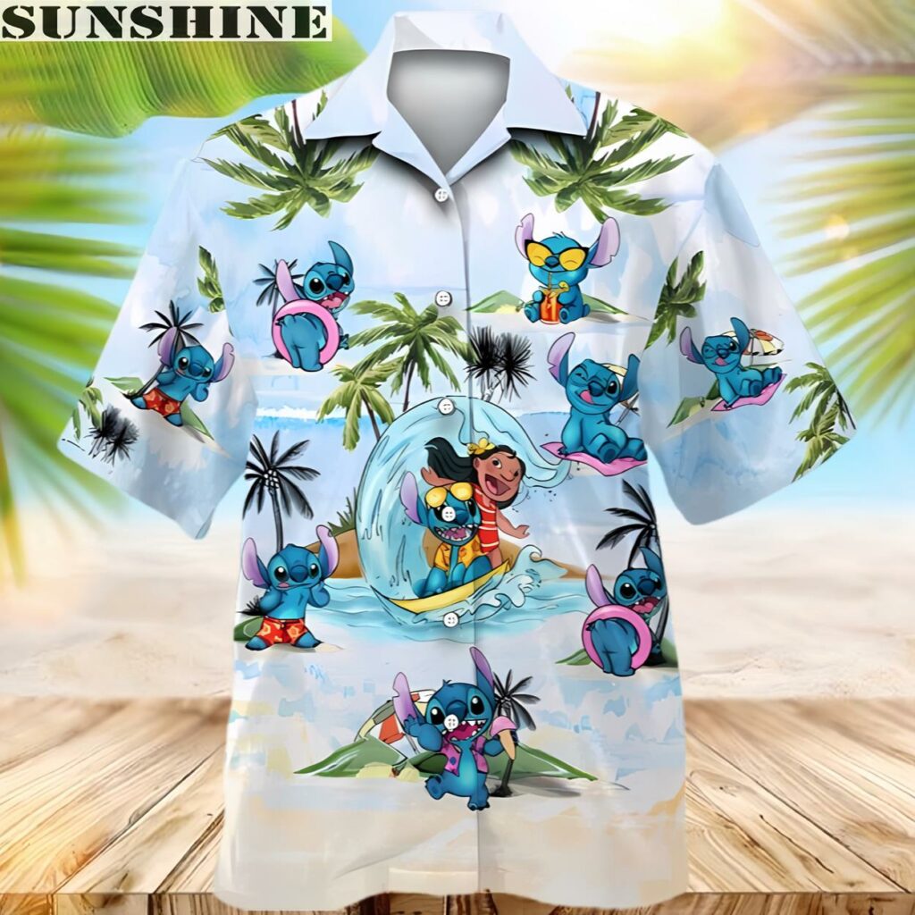 Funny Stitch Lilo Hawaiian Shirts 1 hawaiian shirt