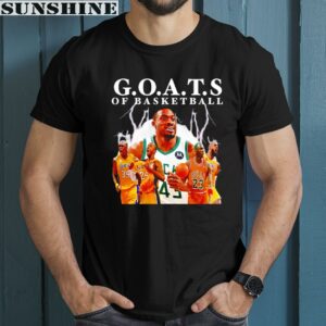GOATS Of Basketball Lakers Bucks And Bulls Basketball Team Shirt