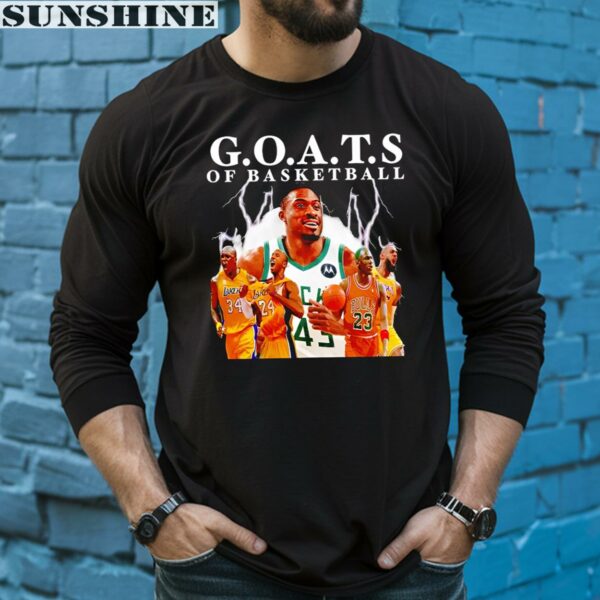 GOATS Of Basketball Lakers Bucks And Bulls Basketball Team Shirt 5 long sleeve