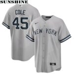 Gerrit Cole Gray New York Yankees Road Replica Player Name Jersey