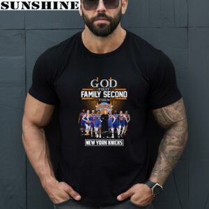 God First Family Second Then Basketball Fan New York Knicks Shirt 1 men shirt