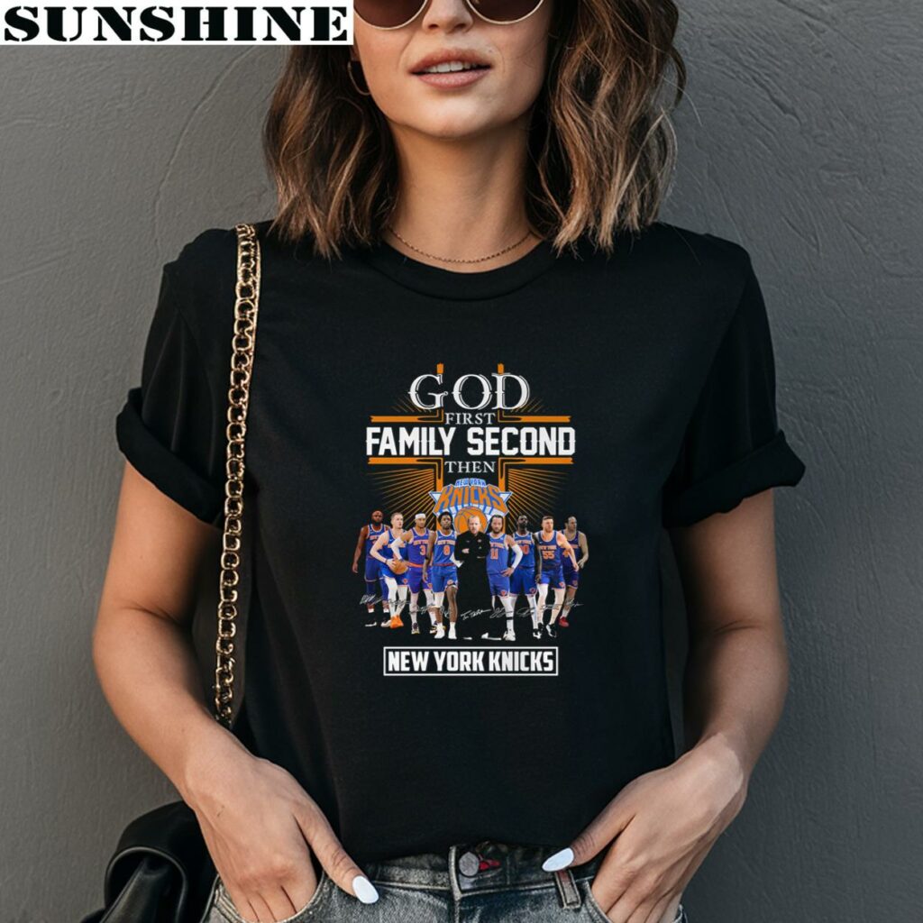 God First Family Second Then Basketball Fan New York Knicks Shirt