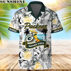 Green Bay Packers Parrot Beach Hawaiian Shirt 1 hawaii