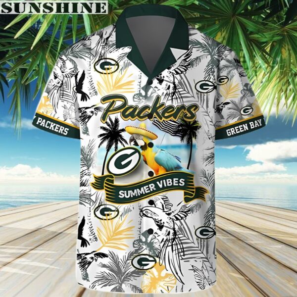 Green Bay Packers Parrot Beach Hawaiian Shirt 3 Aloha shirt