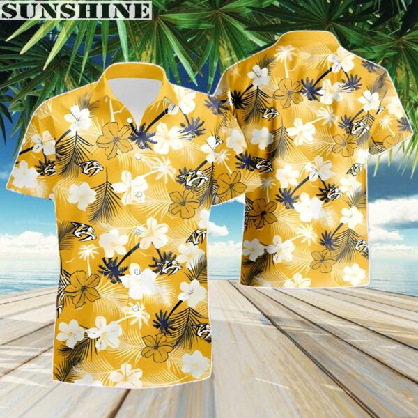 Hawaii Floral Pattern Nashville Predators Hawaiian Shirt 3 Aloha shirt