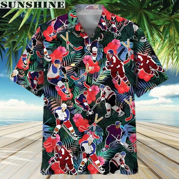 Hockey Tropical Summer Hawaiian Shirt 3 Aloha shirt