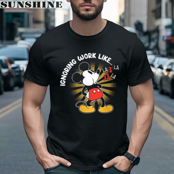 Ignoring Work Disney Mickey Mouse Shirt 2 men shirt