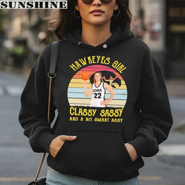 Iowa Hawkeyes Girl Classy Sassy And A Big Smart Shirt 4 hoodie