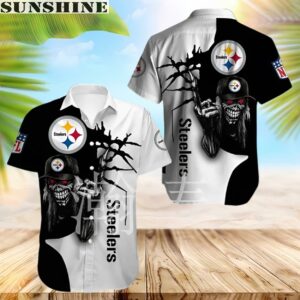 Iron Maiden NFL Pittsburgh Steelers Hawaiian Shirt Island Inspired Fandom For Football Fans 1 hawaii