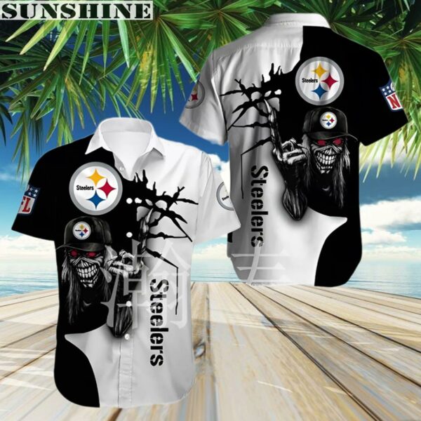 Iron Maiden NFL Pittsburgh Steelers Hawaiian Shirt Island Inspired Fandom For Football Fans 3 Aloha shirt