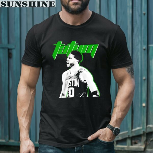 Jayson Tatum Professional Basketball Player Portrait Boston Celtics Shirt