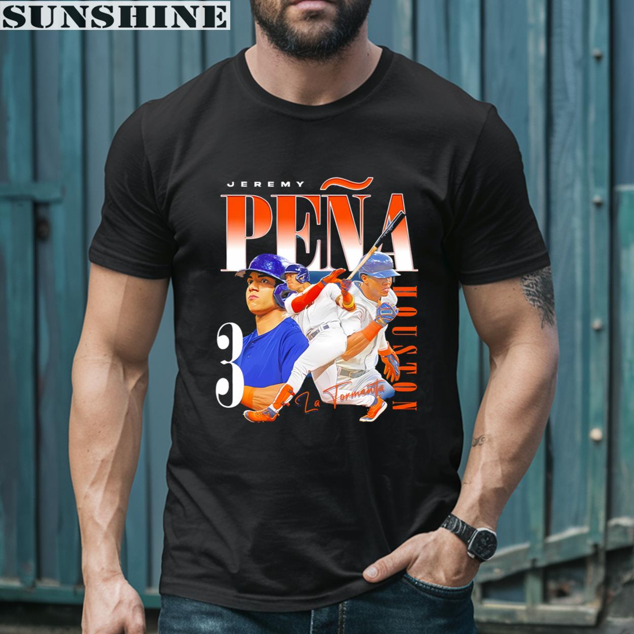 Jeremy Pena Player Signature Graphic Tee Houston Astros Shirt - mechsunshine