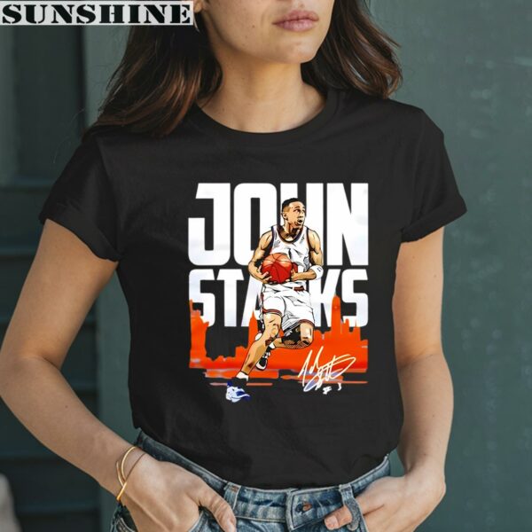 John Starks Signature Basketball NBA New York Knicks Shirt