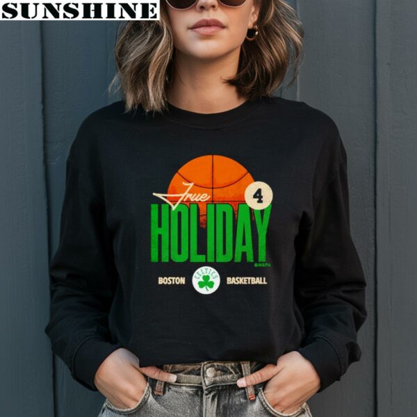Jrue Holiday 4 Basketball NBA Boston Celtics Shirt 5 long sleeve shirt