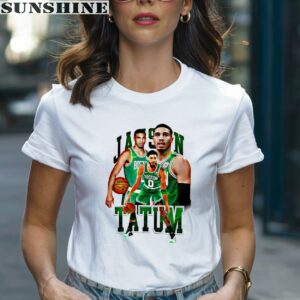 Legend Jayson Tatum Player Portrait Boston Celtics Shirt 1 women shirt