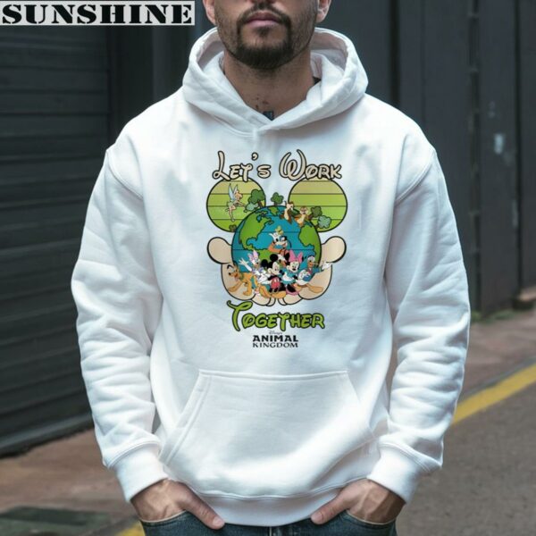 Lets World Together Mickey And Friends Earth Day Shirt 3 hoodie