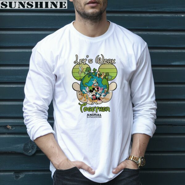 Lets World Together Mickey And Friends Earth Day Shirt 5 long sleeve shirt