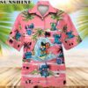 Lilo And Stitch Palm Tree Hawaiian Shirt
