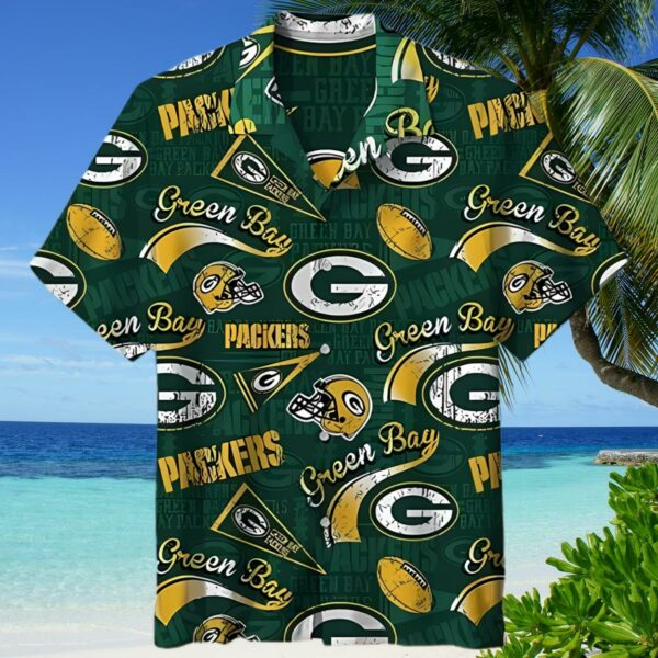 Logo Green Bay Packers Hawaiian Shirt NFL Gift 2 hawaiian shirt