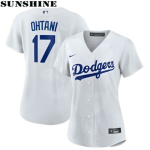 Los Angeles Dodgers Nike Official Replica Home Jersey Womens Ohtani