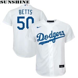 Los Angeles Dodgers Nike Official Replica Home Jersey Youth With Betts