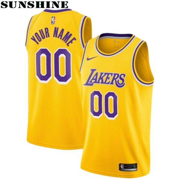 Los Angeles Lakers Nike Icon Swingman Jersey Custom 1 Jersey