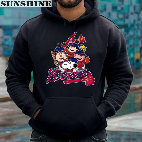 MLB Atlanta Braves Snoopy Charlie Brown Woodstock The Peanuts Baseball Shirt 4 hoodie