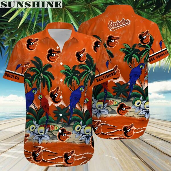 MLB Baltimore Orioles Tropical Summer Hawaiian Shirt 3 Aloha shirt