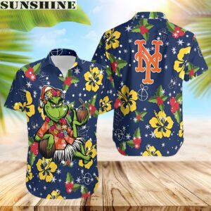 MLB New York Mets Aloha Grinch Relax Holly Hawaiian Shirt 1 hawaii