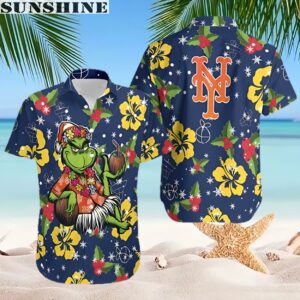 MLB New York Mets Aloha Grinch Relax Holly Hawaiian Shirt 2 hawaiian shirt
