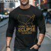 Map 040824 Totality Total Solar Eclipse Shirt 5 long sleeve shirt