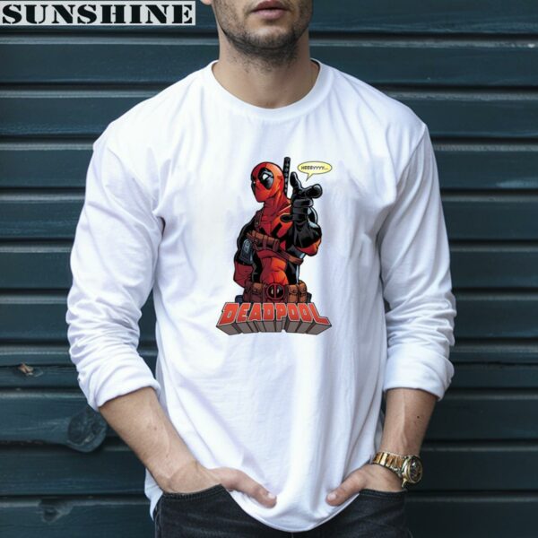Marvel Deadpool Hey You Mens Shirt 5 long sleeve shirt
