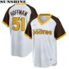 Mens Nike Trevor Hoffman White San Diego Padres Home Cooperstown Collection Player Jersey 1 Jersey