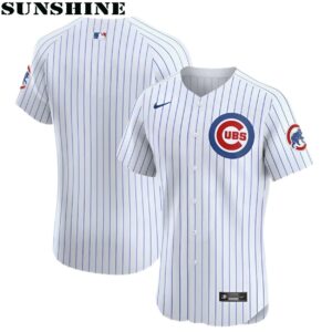 Mens Nike White Chicago Cubs Home Elite Jersey 1 Jersey